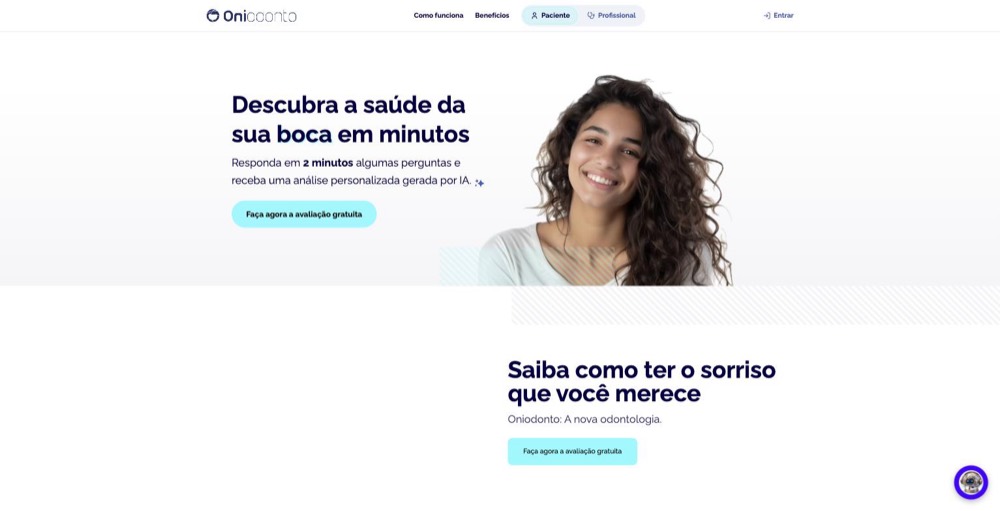 Página inicial de Oniodonto (oniodonto.com.br)